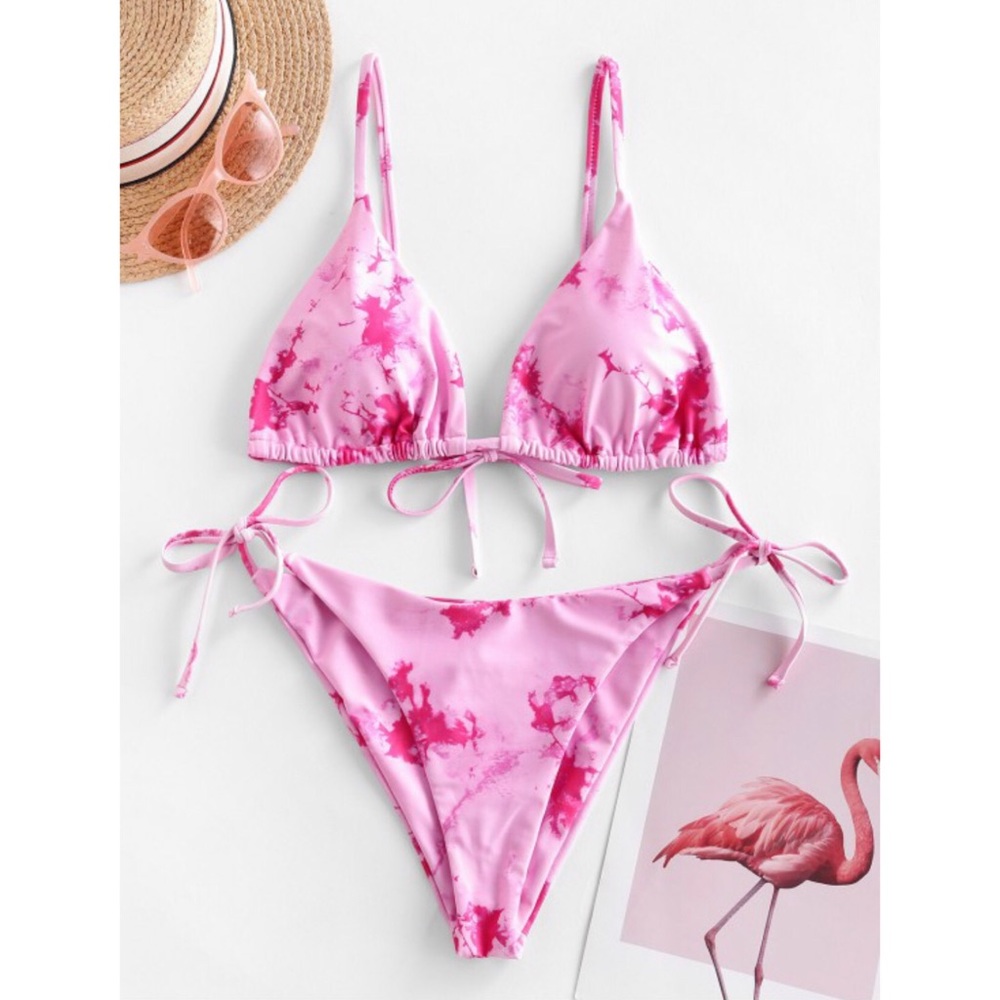 💗Pink Tie Die Bikini💗 - Picture 2 of 5